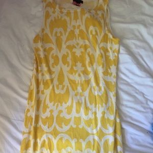 J Crew Women’s Yellow & White Dress